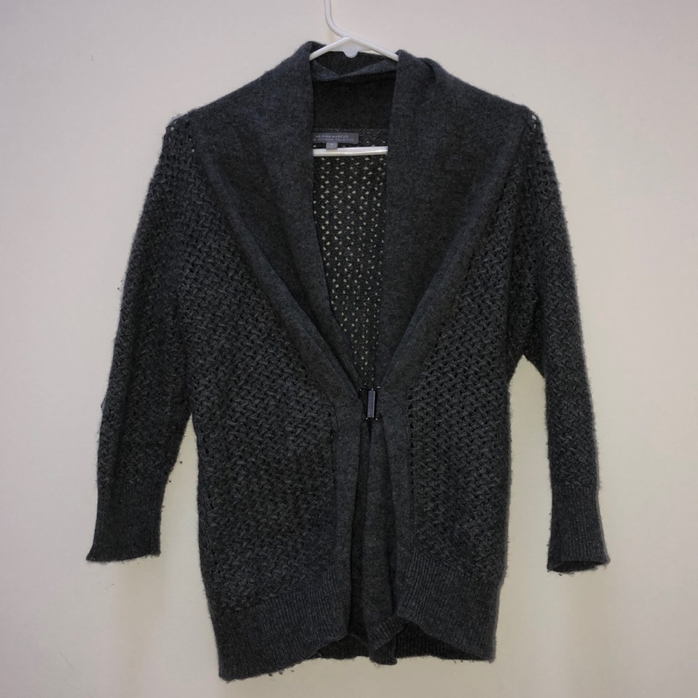 Neiman Marcus Cashmere Collection Grey Cardigan